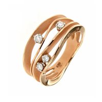 Ring Annamaria Cammilli Woman Dune in Rose Gold Diamante 0.27 Ct GAN0778J-15 - GAN0778J-15